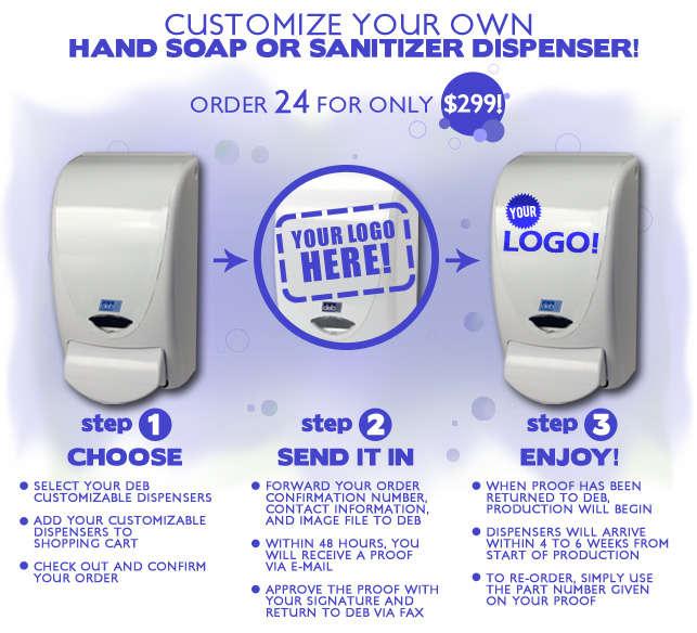 Customize your dispensers!