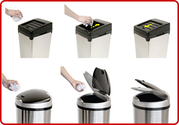 Touchless Trash Cans