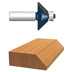 Carbide-Tipped Ball Bearing Pilot Chamfering Router Bits