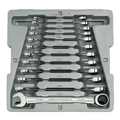 12 Piece Combination Ratcheting Wrench Sets
