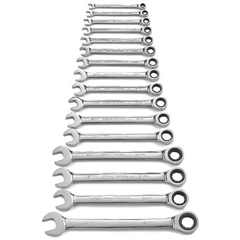 16 Piece Combination Ratcheting Wrench Sets