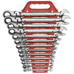 13 Piece Flexible Combination Ratcheting Wrench Sets
