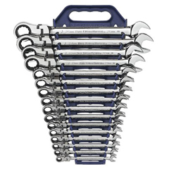 16 Piece Flexible Combination Ratcheting Wrench Sets