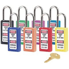 MST470-411RED - Master LockNo. 410 & 411 Lightweight Xenoy Safety Lockout Padlocks