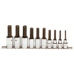 10 Piece Metric Hex Bit Socket Sets