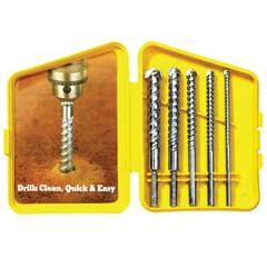 611 Series Carbide-Tipped Rotary Hammer Masonry Drill Bit Sets