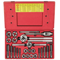 25-Piece Fractional Tap &amp; Adjustable Round Die Master Sets