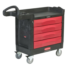 RBC640-4513-88-BLA - Rubbermaid CommercialTradeMaster&reg; Professional Contractor Carts