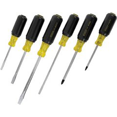 STA680-66-565 - Stanley6 Piece Vinyl Grip Screwdriver Sets