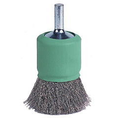Coated-Cup Crimped Wire End Brushes