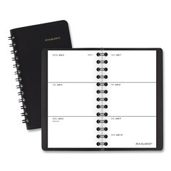 Black Unruled Blue Bond Weekly Appointment Book, One Week Per Spread                                      :: 