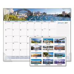 Buy DayMinder Harbor Views Landscape Monthly Desk Pad