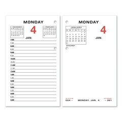 Buy 3-1/2 x 6 Two-Color Desk Calendar Refill