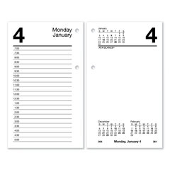 Buy 3-1/2 x 6 One-Color Daily Desk Calendar Refill with Monthly Tab Set