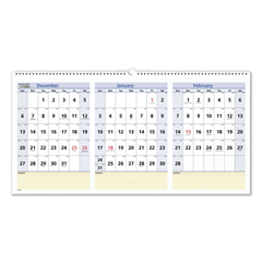 Buy QuickNotes, Three Months Per Page Wall Calendar, Horizontal Format