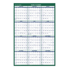 Buy Reversible/Erasable Dated Yearly Wall Planner, Vertical Quarterly Format
