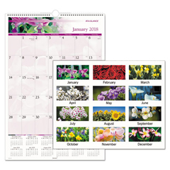 Floral Images Monthly Wall Calendar
