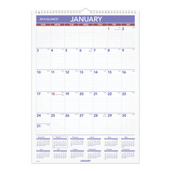 Buy Laminated/Erasable Ruled Daily Blocks Monthly Wall Calendar