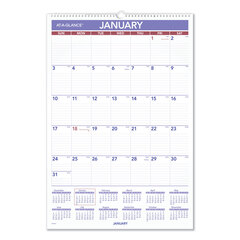 Buy Laminated/Erasable Ruled Daily Blocks Monthly Wall Calendar