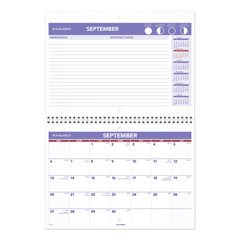 Wirebound Desk/Wall Monthly Calendar