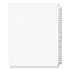 Buy Legal Ring Binder Index Divider Collated Sets, Avery Style, Helvetica Bold