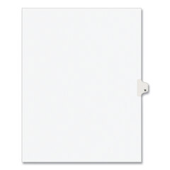 Preprinted Legal Index Dividers, Avery� Style, Helvetica Bold Individual Letters