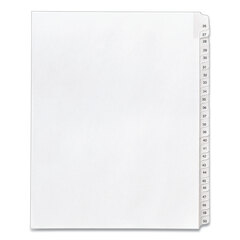 Buy Legal Ring Binder Index Divider Collated Sets, Allstate Style, Helvetica Regular