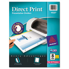 Buy Avery Direct Print Unpunched Presentation Dividers