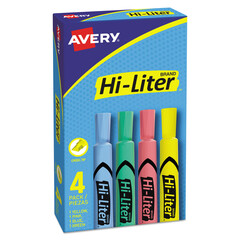 Hi-Liter� Desk Style Highlighters, Four-Color Set
