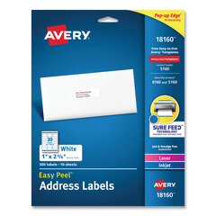 Ink Jet White Mailing Labels
