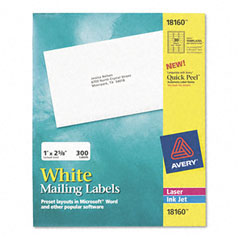 AVE18160 - Avery&reg; Easy Peel&reg; White Address Labels