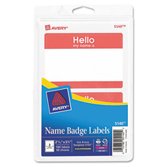 AVE5140 - Avery&reg; Print or Write Self-Adhesive Name Badges