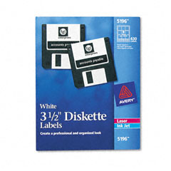 AVE5196 - Avery&reg; Self-Adhesive Diskette Labels for Laser/Inkjet Printers