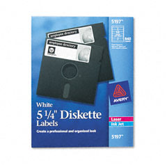 AVE5197 - Avery&reg; Self-Adhesive Diskette Labels for Laser/Inkjet Printers