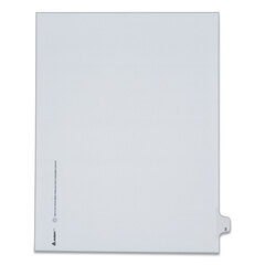 Buy Preprinted Legal Exhibit Index Dividers, Allstate Style, Helvetica Regular Individual Numbers