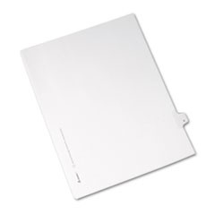Buy Preprinted Legal Exhibit Index Dividers, Allstate Style, Helvetica Regular Individual Numbers