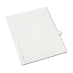 Buy Preprinted Legal Exhibit Index Dividers, Allstate Style, Helvetica Regular Individual Numbers