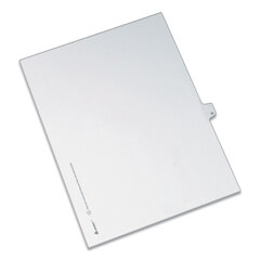 Buy Preprinted Legal Exhibit Index Dividers, Allstate Style, Helvetica Regular Individual Numbers