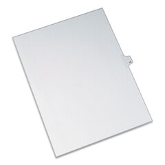 Buy Preprinted Legal Exhibit Index Dividers, Allstate Style, Helvetica Regular Individual Numbers
