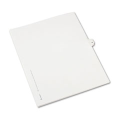 Buy Preprinted Legal Exhibit Index Dividers, Allstate Style, Helvetica Regular Individual Numbers