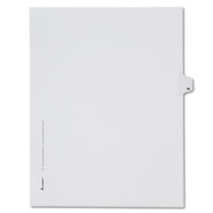 Buy Preprinted Legal Exhibit Index Dividers, Allstate Style, Helvetica Regular Individual Numbers