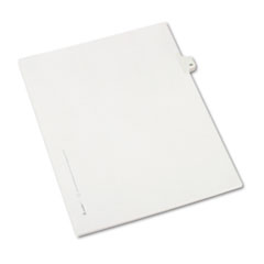 Buy Preprinted Legal Exhibit Index Dividers, Allstate Style, Helvetica Regular Individual Numbers