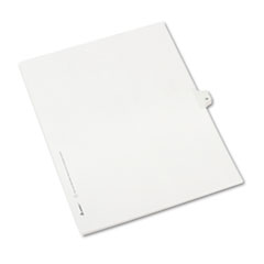 Buy Preprinted Legal Exhibit Index Dividers, Allstate Style, Helvetica Regular Individual Numbers