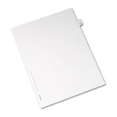 Buy Preprinted Legal Exhibit Index Dividers, Allstate Style, Helvetica Regular Individual Numbers