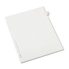 Buy Preprinted Legal Exhibit Index Dividers, Allstate Style, Helvetica Regular Individual Numbers