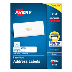 Ink Jet White Mailing Labels