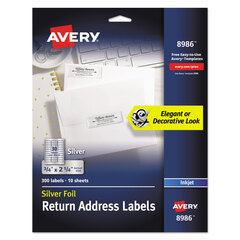 Foil Ink Jet Mailing Labels