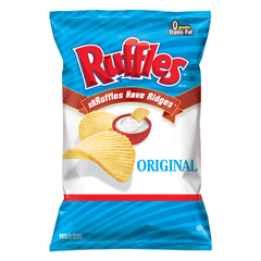 BFVFRI44363 - Frito-Lay Inc.Ruffles Regular Chips Large Single Serve