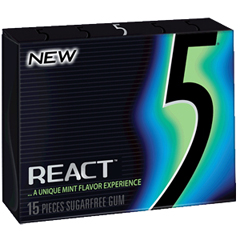 5 Gum React Mint Slim Pack