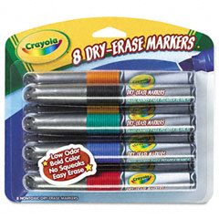 BIN988628 - Crayola&reg; Dry Erase Marker Eight-Color Set